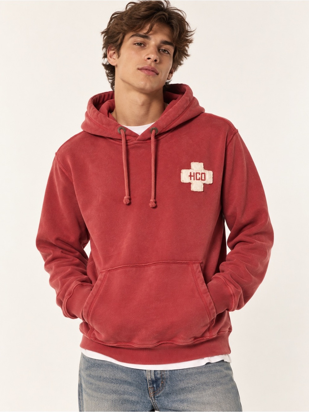 Hollister 20th Anniversary Limited Edition HCO 22 Hoodie Red Size L